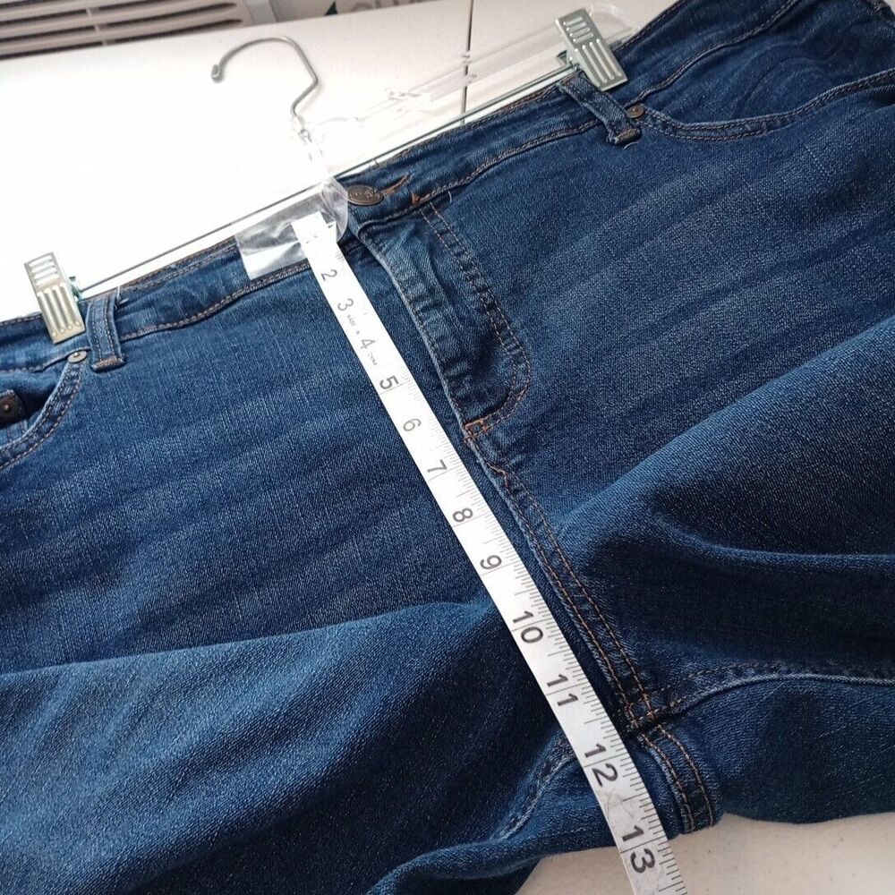 Terra & Sky womens plus size 18W straight Leg jeans medium wash Stretch - Picture 5 of 7